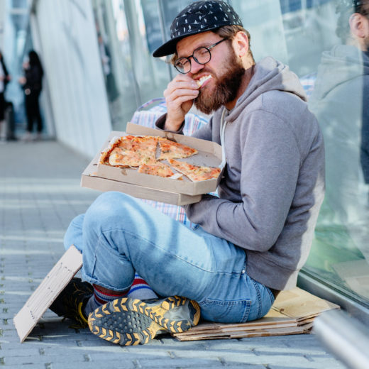 senzatetto pizzaunesco