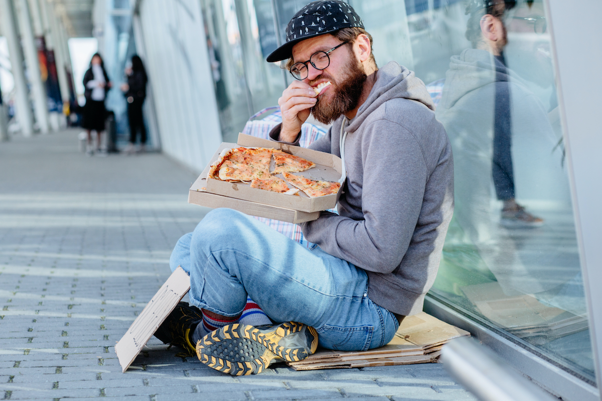 senzatetto pizzaunesco