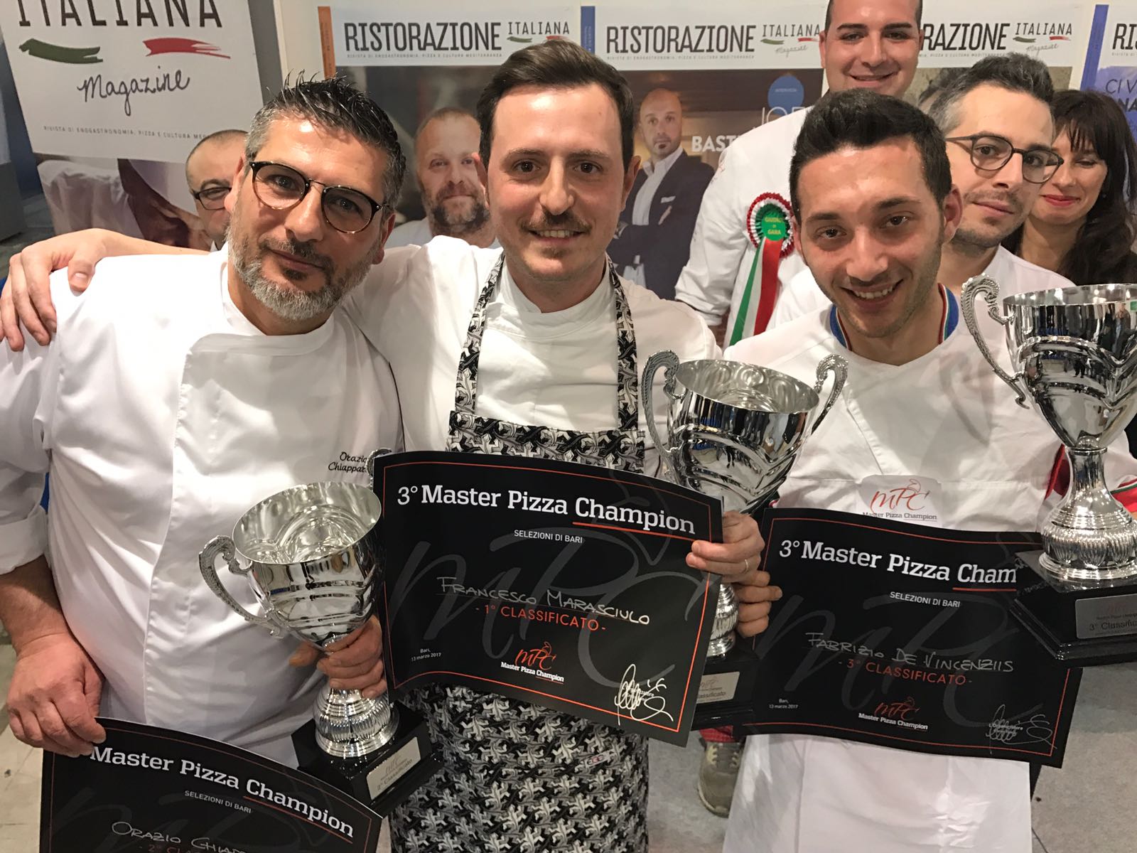 Podio Master Pizza Champion Bari Francesco Marasciulo