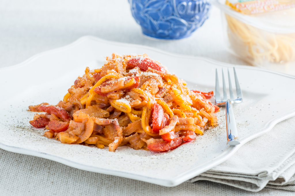 spaghetti amatriciana gluten free