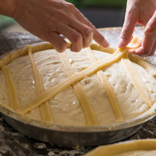 preparazione pastiera napoletana