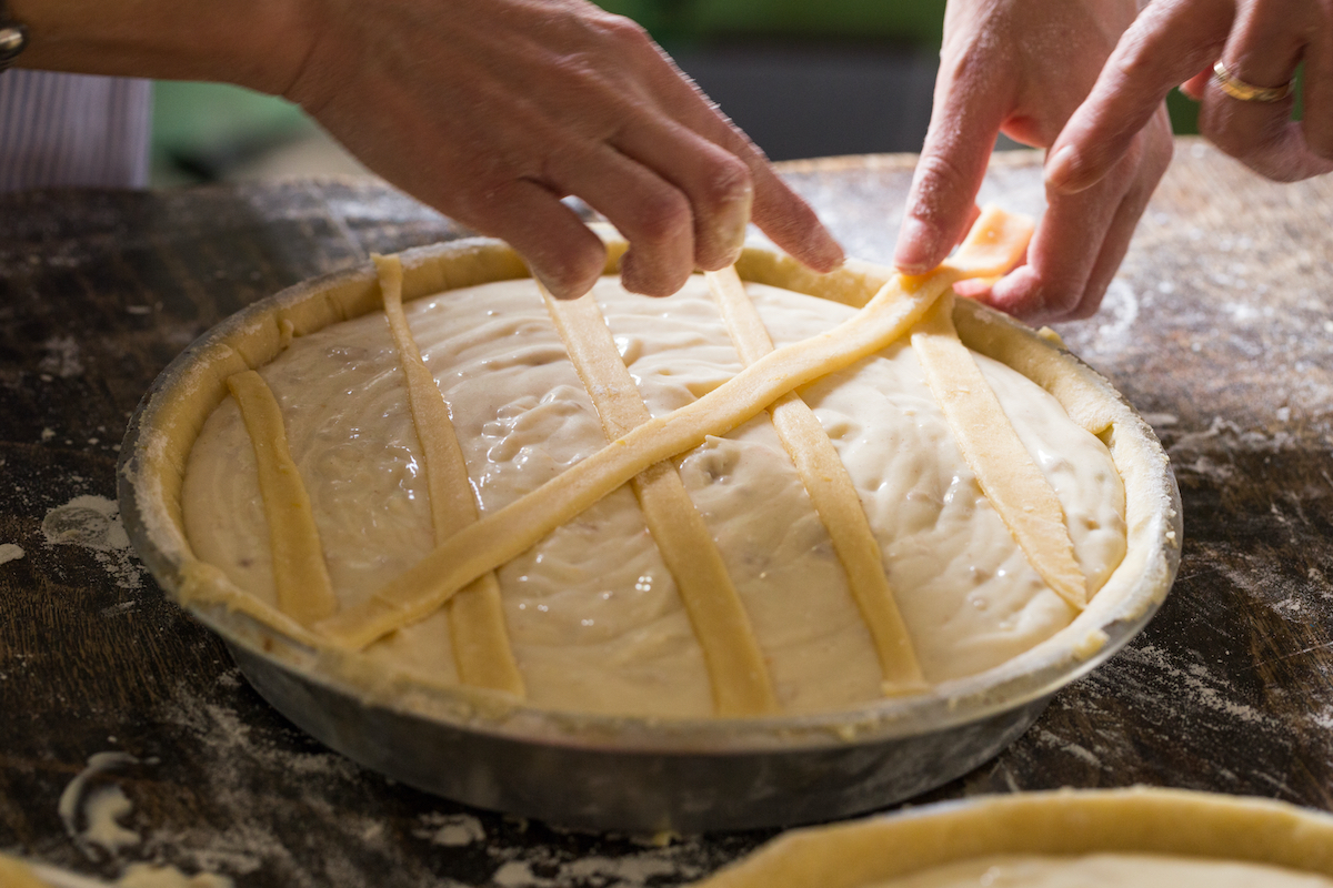 preparazione pastiera napoletana