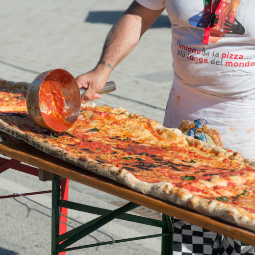 Guinness pizza più lunga del mondo