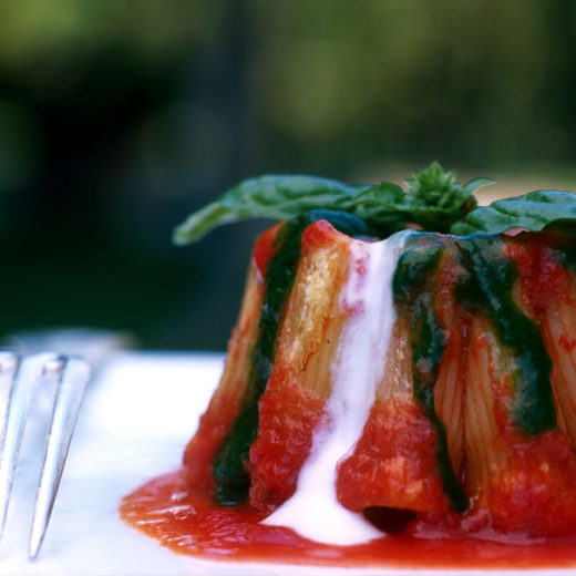 Vesuvio di rigatoni dello Chef Alfonso Iaccarino