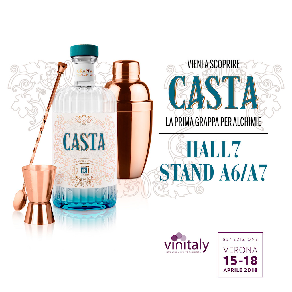 Distilleria Roberto Castagner presenta la grappa Casta al Vinitaly 2018