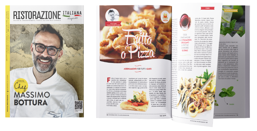 ristorazione italiana rivista di pizza e cucina