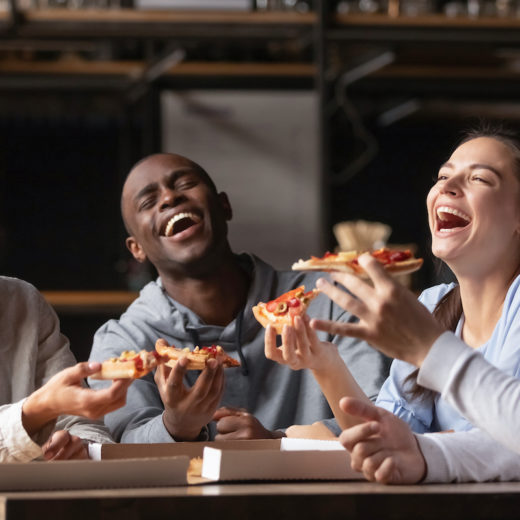 pizza felicità buonumore