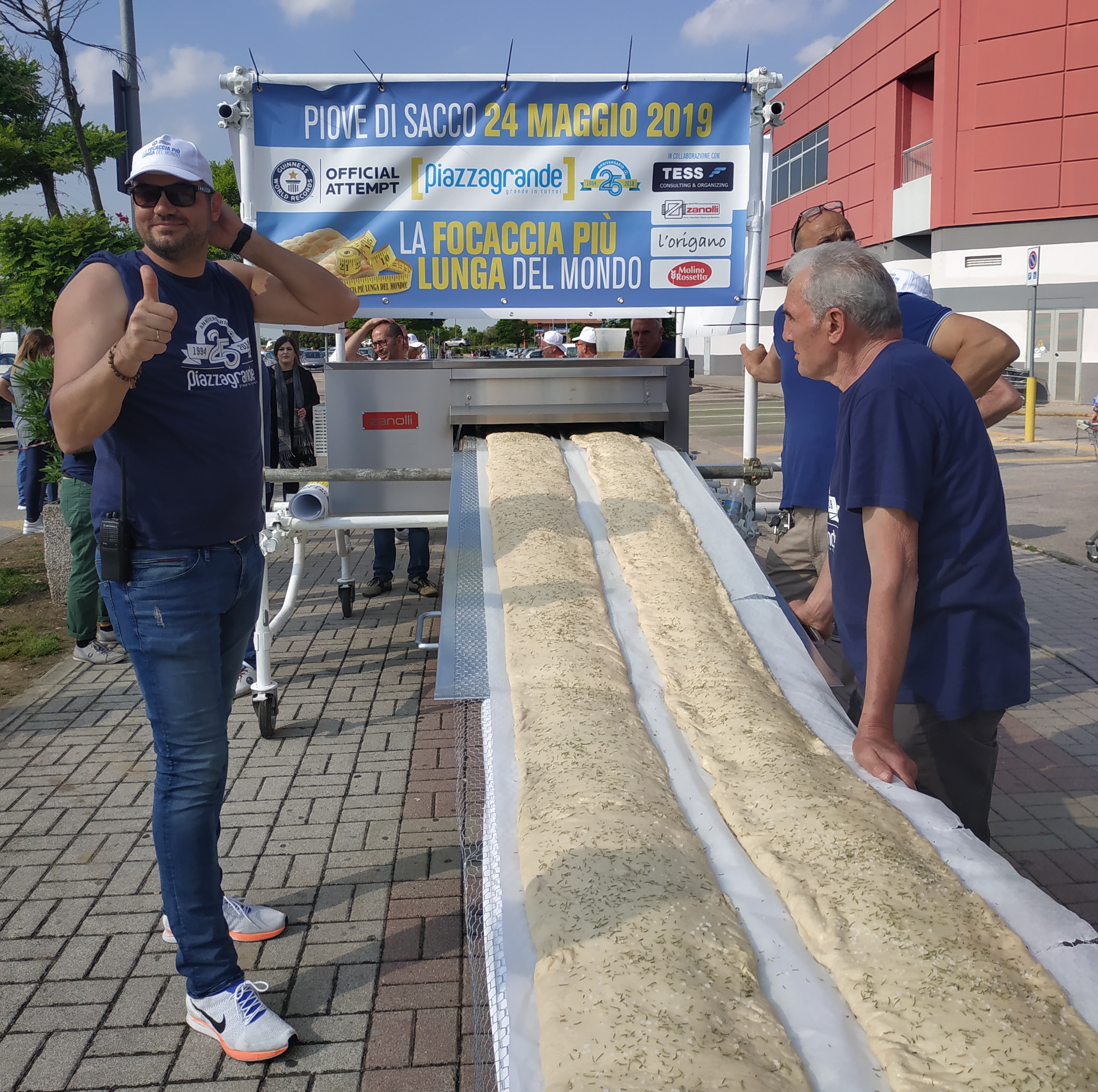 La focaccia più lunga del mondo Zanolli Forni