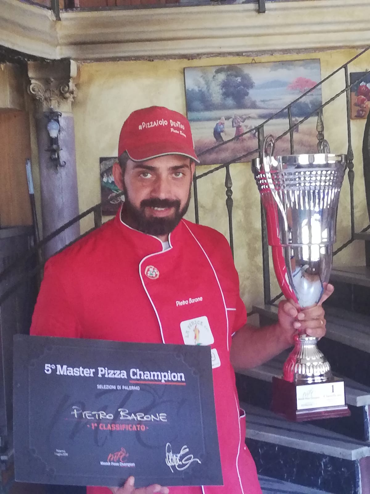 Pietro Barone primo classificato Master Pizza Champion Palermo