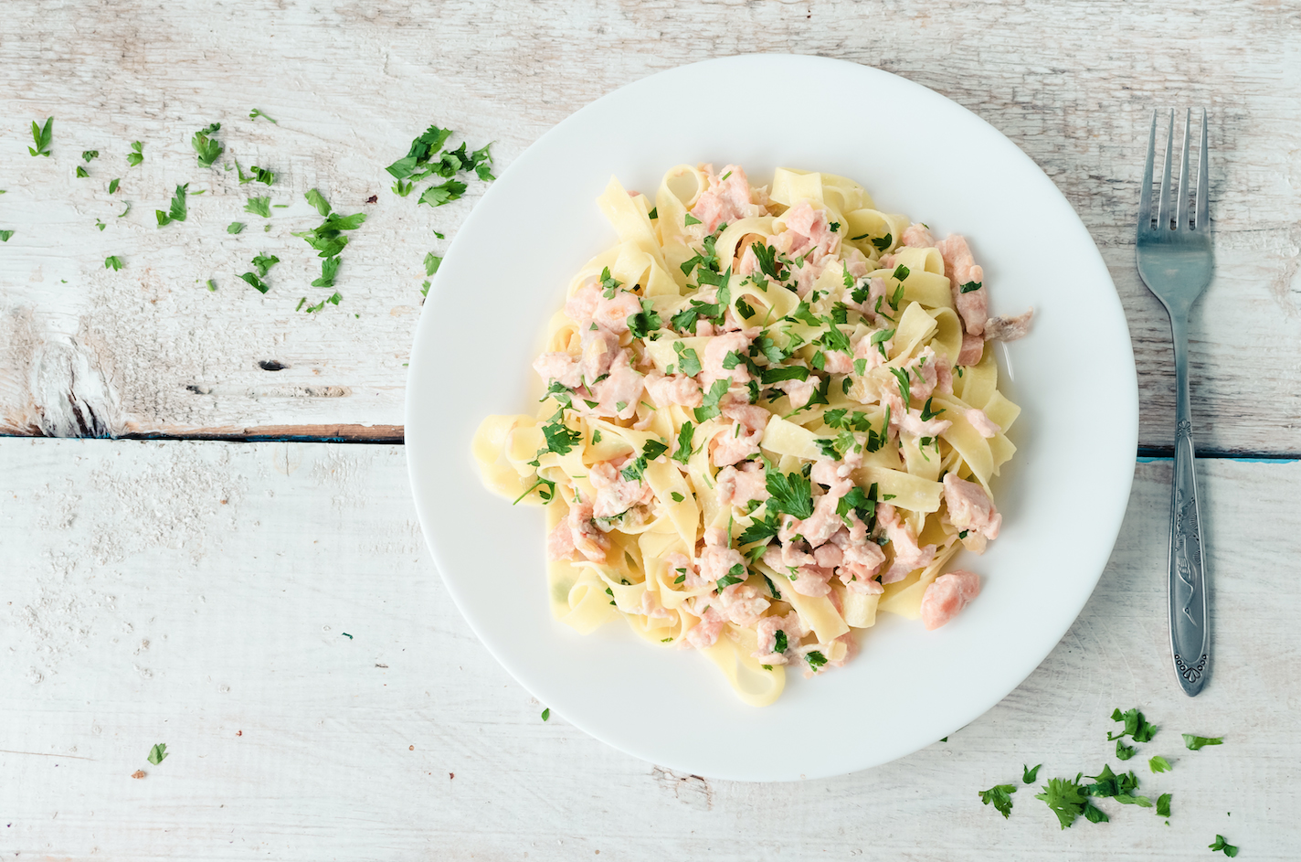 pasta panna salmone