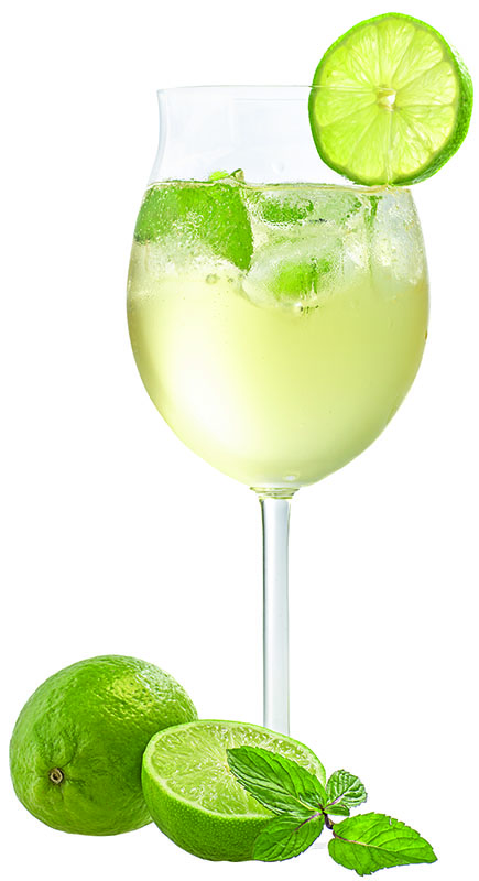 spritz bianco lison doc limone menta lime