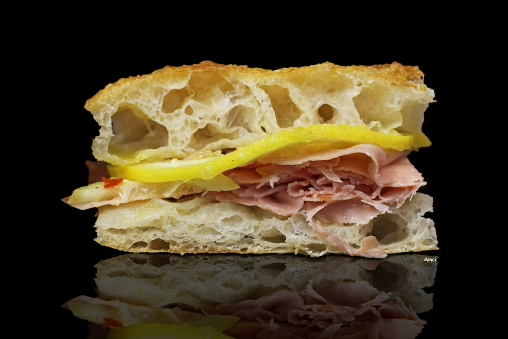 Ricetta Pizza Bonci mortadella e limone marinato