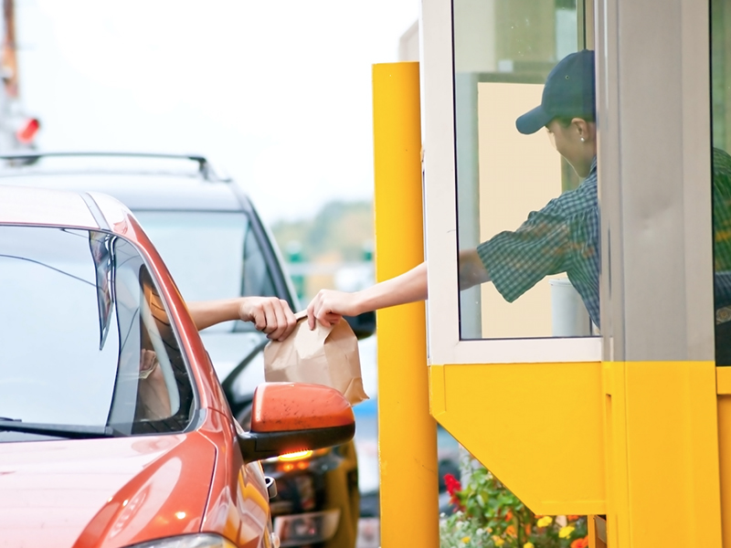 fast food consegna auto