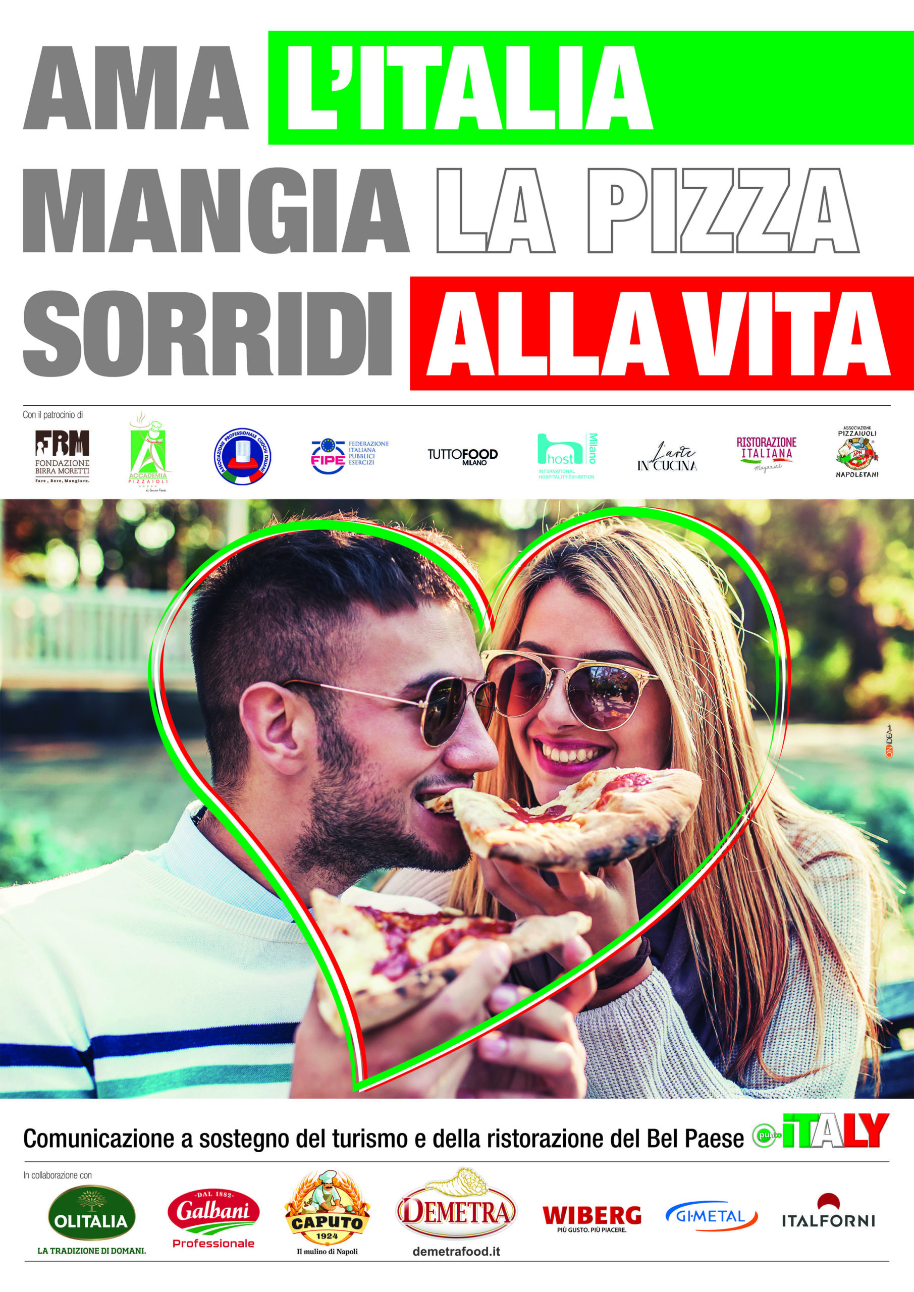 ama mangia sorridi pizza