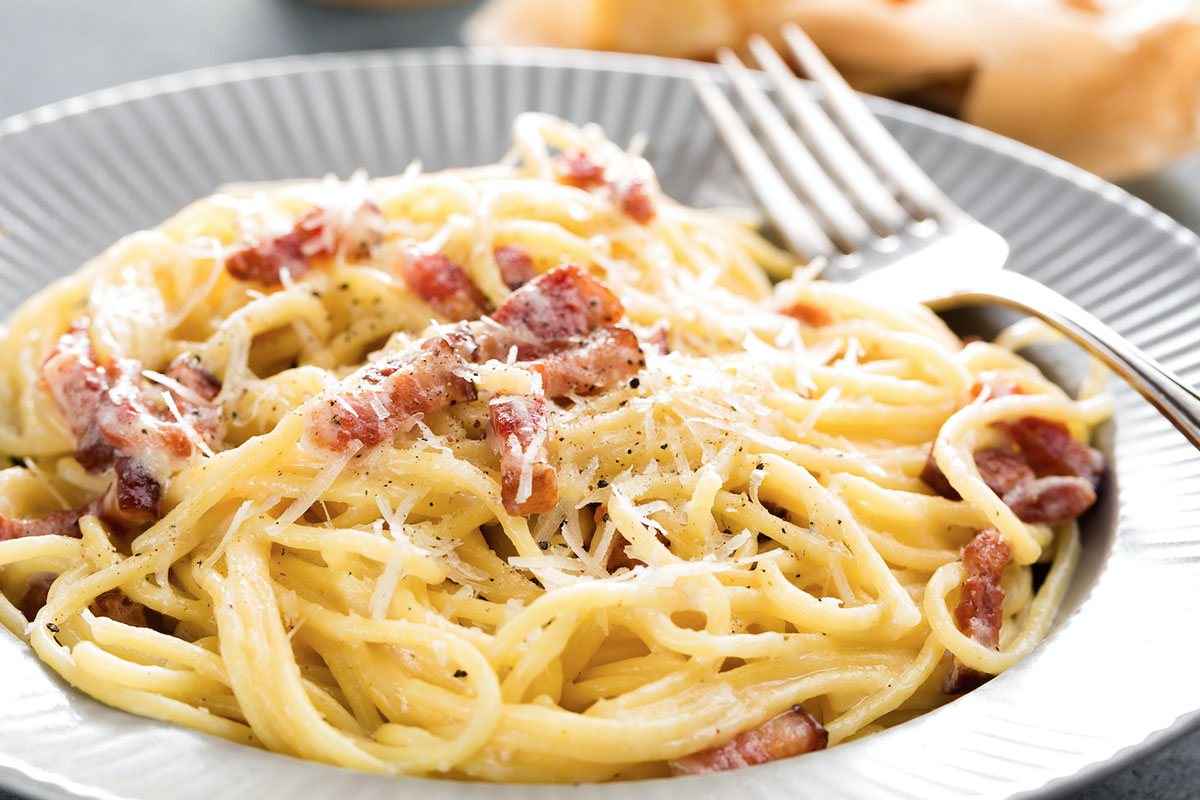 carbonara con panna