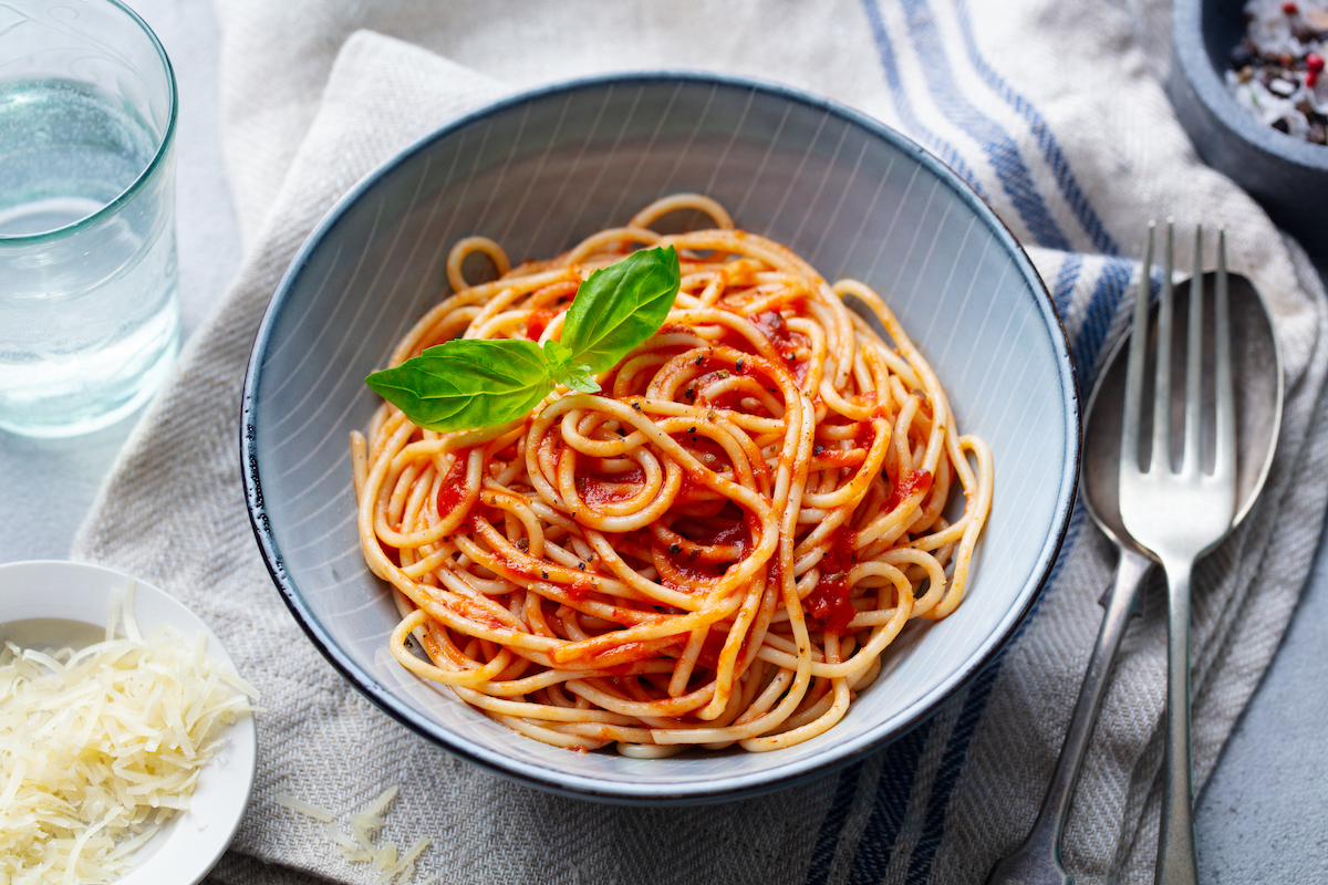 mangiare pasta di sera