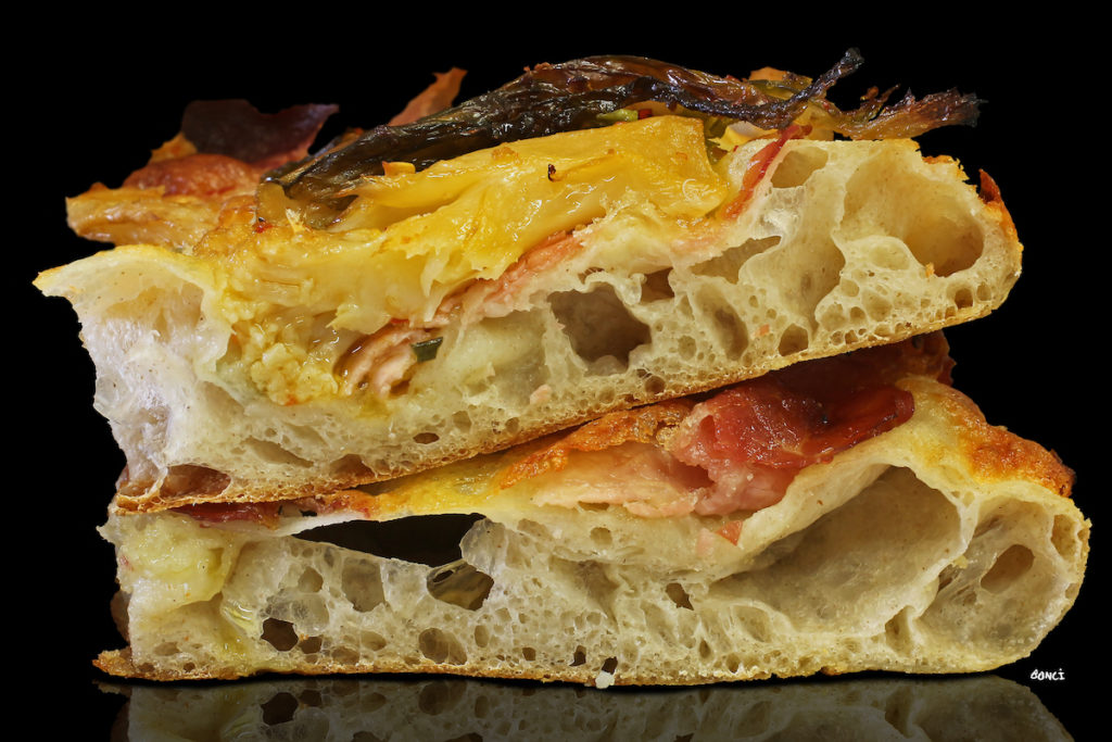 Crostino prosciutto cotto e cavolfiori di Gabriele Bonci