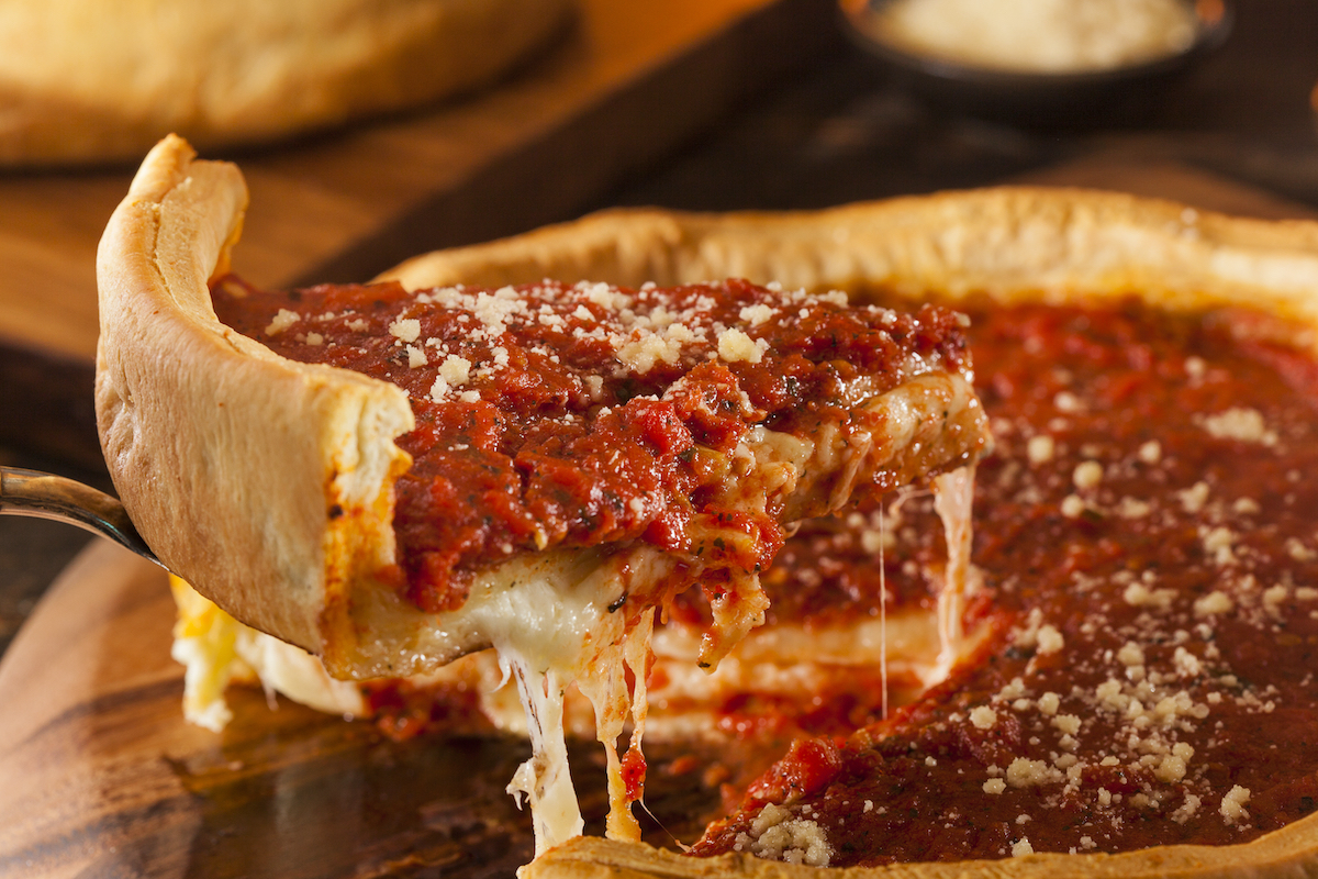Deep Dish Chicago-Style pizza