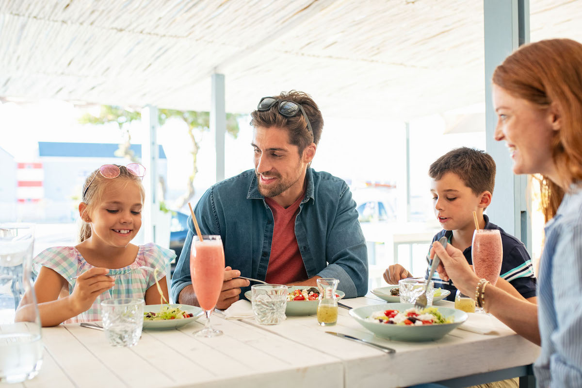 bambini al ristorante