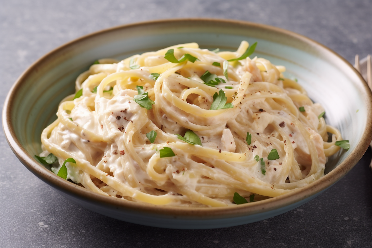 Linguine crema di Formaggio e Tonno FRESCO