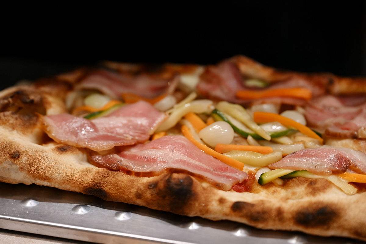 Pizza con giardiniera