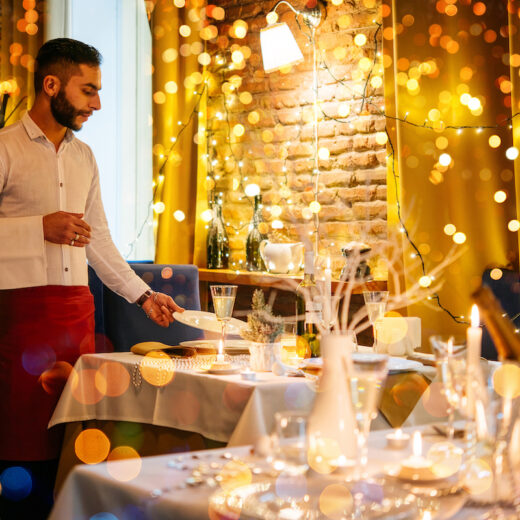 servizio al tavolo Natale