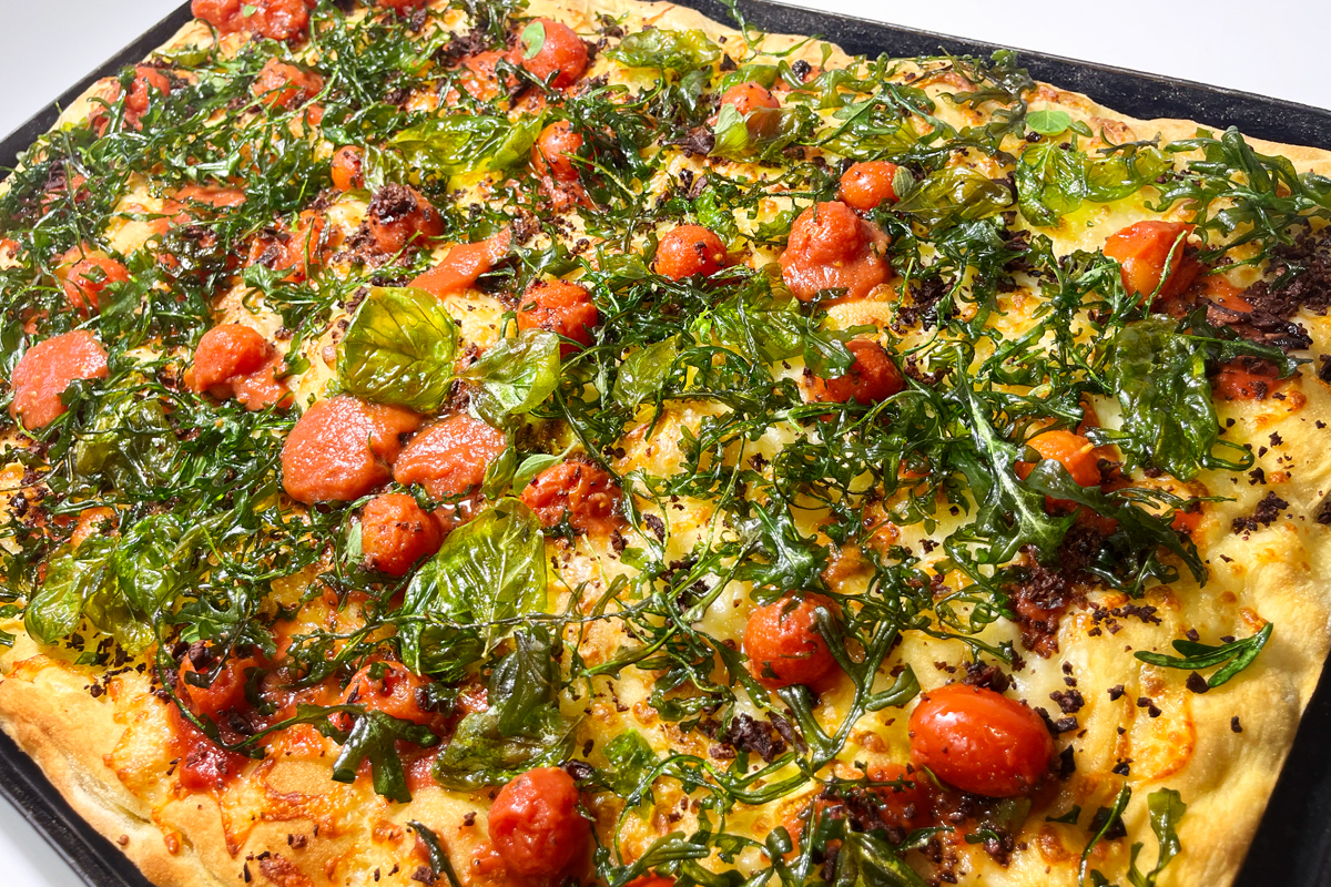Pizza in teglia Covino per Cirio