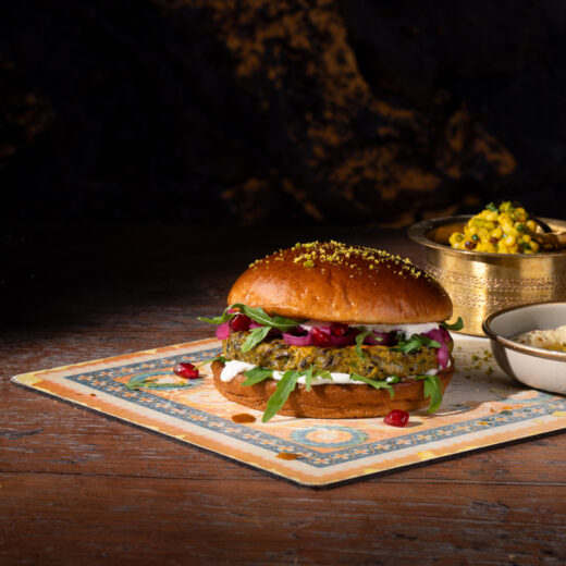 Butternut Squash Burger Salomon Food