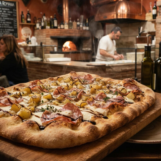 pizza ciauscolo e patate