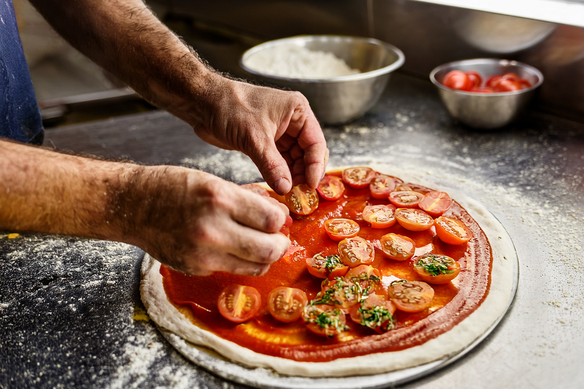 pizza 3 consistenze pomodoro