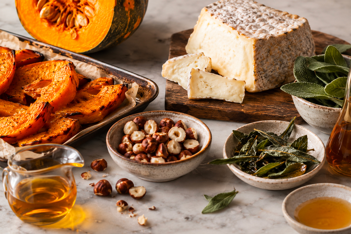 ingredienti pizza zucca e taleggio